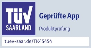 TK45454 PrÅfzeichen Comeco GmbH & Co. KG TöV geprÅfte App 2023 zw Kopie_500px